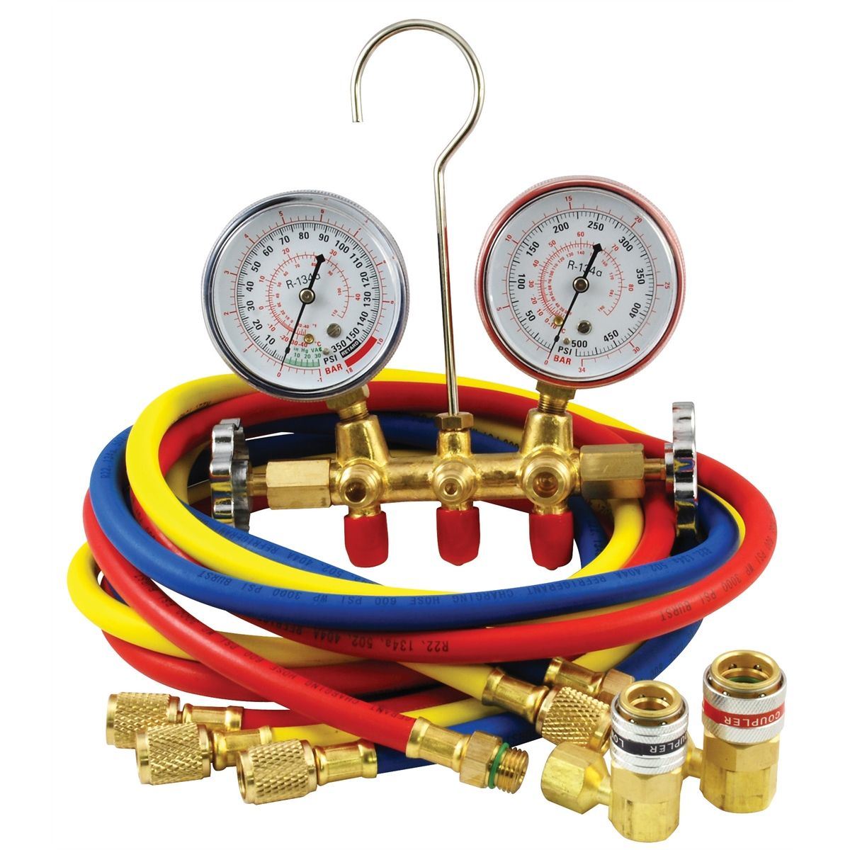 HVAC R134A Manifold Gauge, Air Conditioning Pressure Manifold Gauge